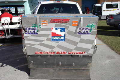 Homestead Miami Speedway Clean-Up Truck Uses Suck-Up!